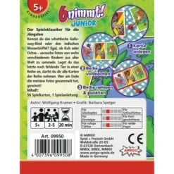 Amigo 6 Nimmt! Junior, Kartenspiel -Spiel Welt Verkauf Amigo 6 nimmt Junior Kartenspiel@@1919250 2