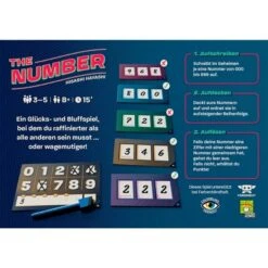 Asmodee The Number, Brettspiel -Spiel Welt Verkauf Asmodee The Number Brettspiel@@1902436 3