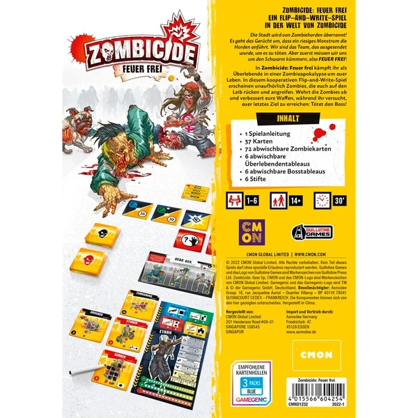 Asmodee Zombicide: Feuer Frei, Brettspiel 4 Asmodee Zombicide: Feuer Frei, Brettspiel – Bild 4