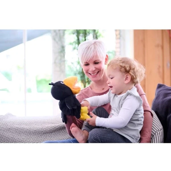 HABA Handpuppe Rabe Theo, Spielfigur 4 HABA Handpuppe Rabe Theo, Spielfigur – Bild 4