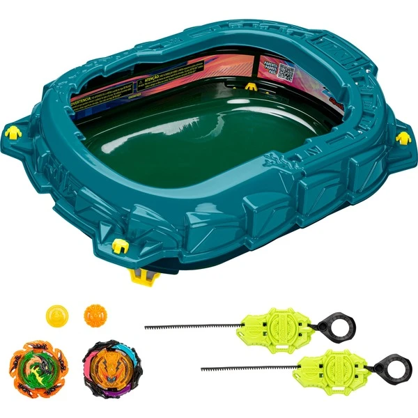 Hasbro Beyblade Burst QuadStrike Light Ignite Battle Set, Geschicklichkeitsspiel 1 Hasbro Beyblade Burst QuadStrike Light Ignite Battle Set, Geschicklichkeitsspiel