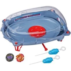 Hasbro Beyblade Burst Surge Speedstorm Motor Strike Battle Set, Geschicklichkeitsspiel