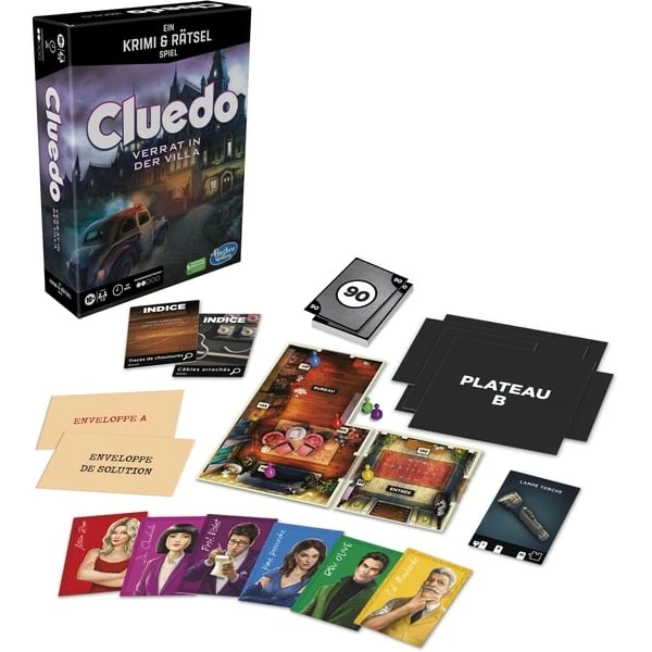Hasbro Cluedo Verrat In Der Villa, Brettspiel 2 Hasbro Cluedo Verrat In Der Villa, Brettspiel – Bild 2