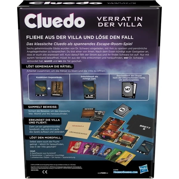 Hasbro Cluedo Verrat In Der Villa, Brettspiel 4 Hasbro Cluedo Verrat In Der Villa, Brettspiel – Bild 4