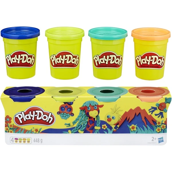 Hasbro Play-Doh 4er-Farbenpack Wild, Kneten 1 Hasbro Play-Doh 4er-Farbenpack Wild, Kneten