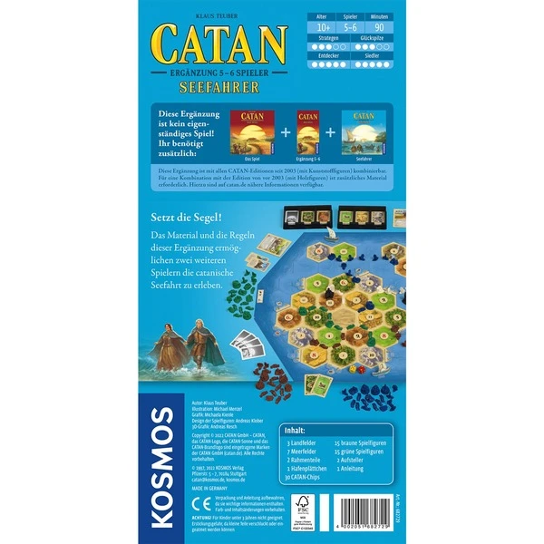 KOSMOS CATAN - Seefahrer Ergänzung 5-6 Spieler, Brettspiel 3 KOSMOS CATAN - Seefahrer Ergänzung 5-6 Spieler, Brettspiel – Bild 3