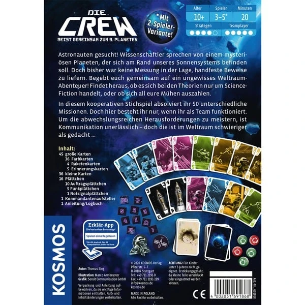 KOSMOS Die Crew - Auf Der Suche Nach Dem 9. Planeten, Kartenspiel – Bild 6