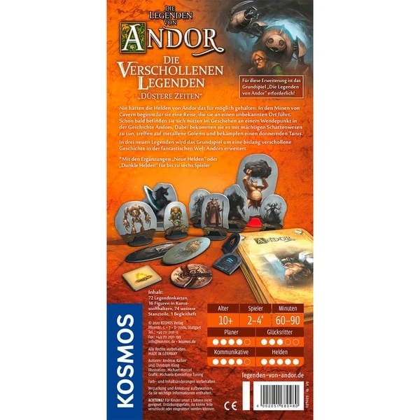 KOSMOS Die Legenden Von Andor - Die Verschollenen Legenden "Düstere Zeiten", Brettspiel – Bild 5