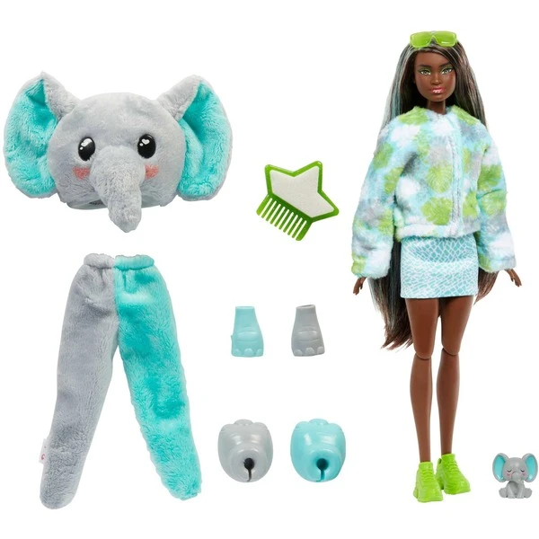 Mattel Barbie Cutie Reveal Dschungel Serie - Elefant, Puppe 2 Mattel Barbie Cutie Reveal Dschungel Serie - Elefant, Puppe – Bild 2