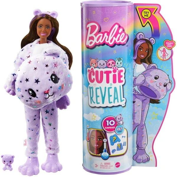Mattel Barbie Cutie Reveal Traumland Fantasie Puppe Teddy Und 10 Überraschungen 6 Mattel Barbie Cutie Reveal Traumland Fantasie Puppe Teddy Und 10 Überraschungen – Bild 6