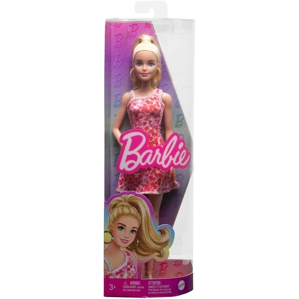 Mattel Barbie Fashionistas-Puppe Mit Blondem Pferdeschwanz Und Blumenkleid 4 Mattel Barbie Fashionistas-Puppe Mit Blondem Pferdeschwanz Und Blumenkleid – Bild 4