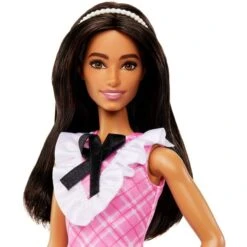 Mattel Barbie Fashionistas-Puppe Mit Schwarzem Haar Und Karokleid -Spiel Welt Verkauf Mattel Barbie Fashionistas Puppe mit schwarzem Haar und Karokleid@@1919148 3