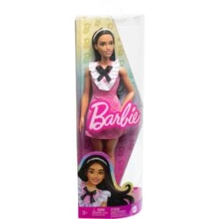 Mattel Barbie Fashionistas-Puppe Mit Schwarzem Haar Und Karokleid -Spiel Welt Verkauf Mattel Barbie Fashionistas Puppe mit schwarzem Haar und Karokleid@@1919148 5