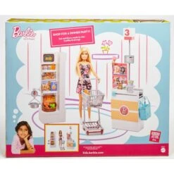 Mattel Barbie Supermarkt Und Puppe -Spiel Welt Verkauf Mattel Barbie Supermarkt und Puppe@@1ssmubc2 9