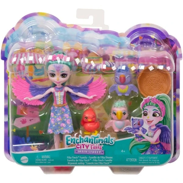 Mattel Enchantimals Filia Finch Familie, Puppe 6 Mattel Enchantimals Filia Finch Familie, Puppe – Bild 6