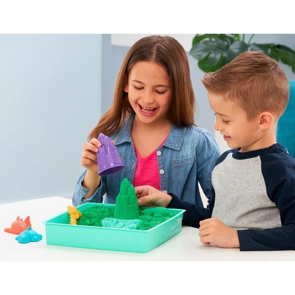 Spin Master Kinetic Sand - Sandbox Set Grün, Spielsand 8 Spin Master Kinetic Sand - Sandbox Set Grün, Spielsand – Bild 8