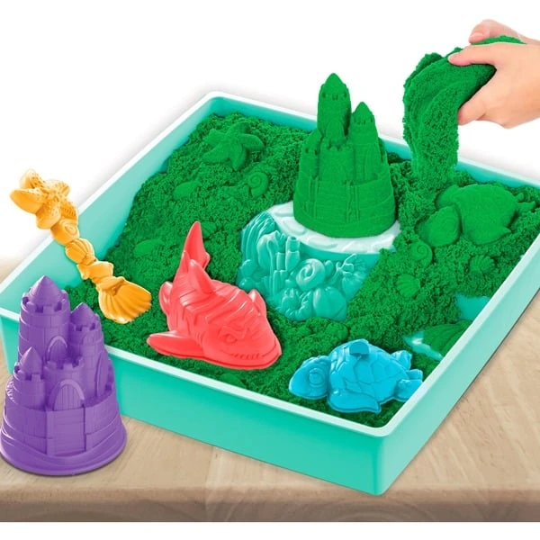 Spin Master Kinetic Sand - Sandbox Set Grün, Spielsand 9 Spin Master Kinetic Sand - Sandbox Set Grün, Spielsand – Bild 9